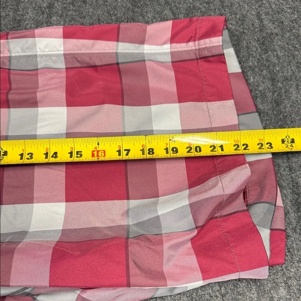 Callaway Men's Red and Gray Plaid Shorts